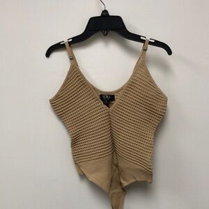 Tan knitted Bodysuit